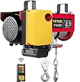 VEVOR Electric Hoist, 1320LBS Electric Winch, Steel Electric Lift, 110V Electric Hoist with Wireless Remote Control