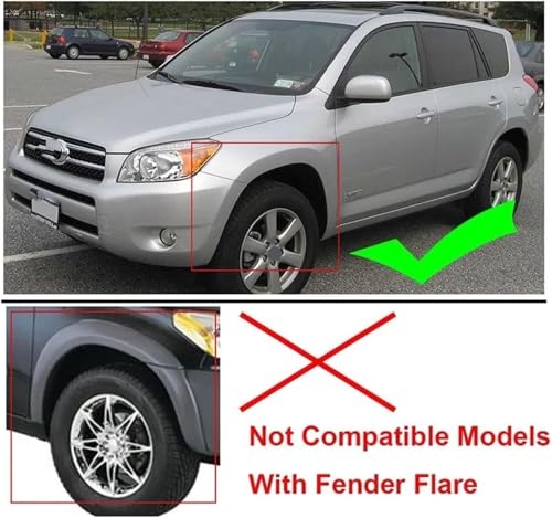 Garde-boue voiture Toyota RAV4 2006-2012 bavettes robustes en polymère durable