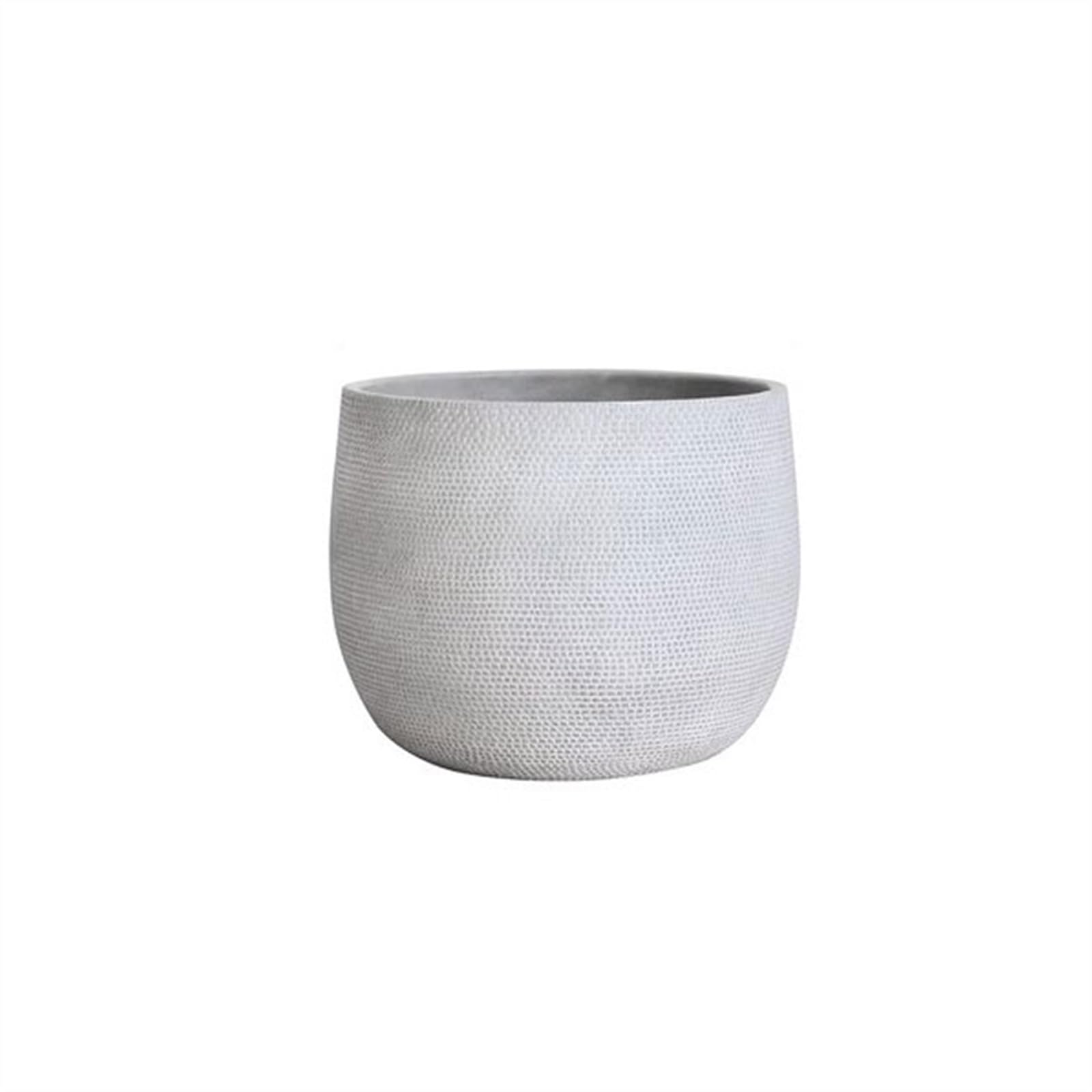 Doniczka Proste ceramiczne czarne kreatywne duże doniczki podłogowe dużego kalibru zielone rośliny donica cementowa Premium Feeling Rośliny domowe, sukulenty, kwiaty(Biały,Duży)
