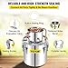 VEVOR Alcohol Still 13.2Gal/50L Alcohol Distiller Stainless Steel Distillery Kit for Alcohol With Copper Tube & Pump Home Brewing Kit Build-in Thermometer for DIY Whisky Wine Brandy