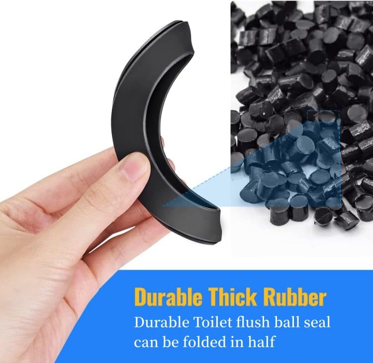 Image of YSIL RV Toilet Seal Flush Ball Seal Gasket Kit for Dometic 300 /310 /320 2PCS | Replacement 385311658, High-Grade Rubber, Toilet Seal Parts Solve The Leakage Problem for Camper /Travel Trailers