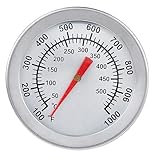 SANON BBQ Thermometer, Edelstahl Grill Thermometer bis 500°C/1000°F Deckelthermometer Universal für Grillen, Backen, Smoker, Ofen und Räucherofen