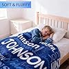DayOfShe Personalized Blankets with Name Gifts for Boys Girls Birthday Custom Flannel Name Blankets for Christmas Kids Teenager Grandkids Gifts,Printed in USA #3