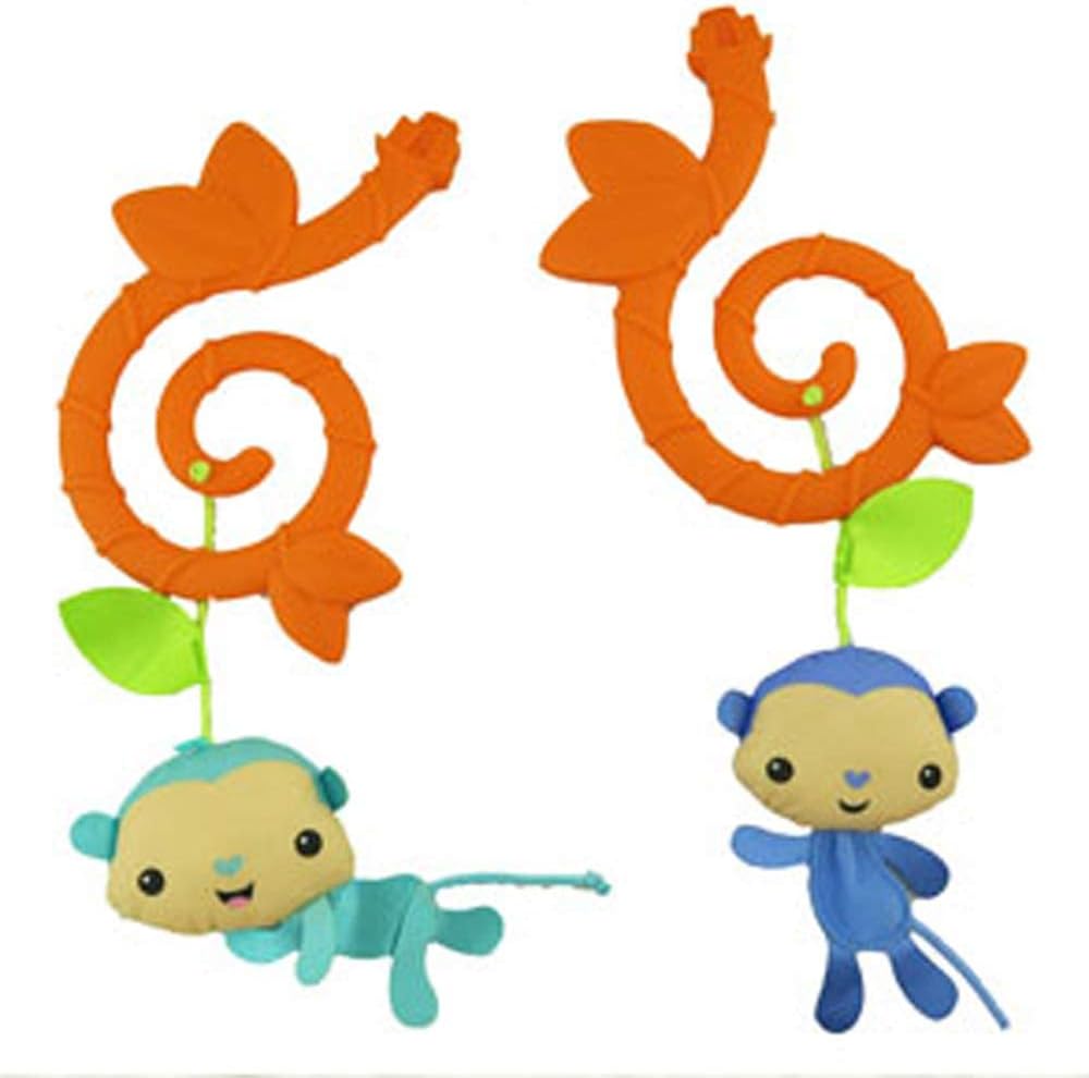 Replacement Parts for Fisher-Price Tiger-Time Jumperoo - FVR21 ~ Baby Activity Center ~ Replacement Orange Vines with Plush Monkeys Toys