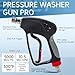 Pressure Washer Short Gun, 5000 PSI/10.5 GPM High Power Washer Spray Gun with 5 Nozzle Tips, 3/8'' Swivel Quick and M22-14mm Connect for Foam Cannon Car Wash