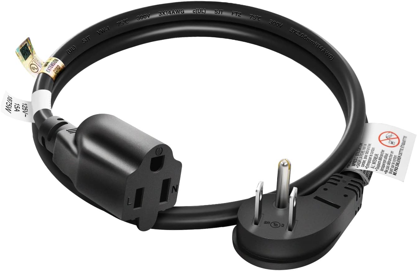POWER ZONE OR780609 Powerzone SPT-2 Extension Cord, 16/2, 9 Ft, 9-Feet ...