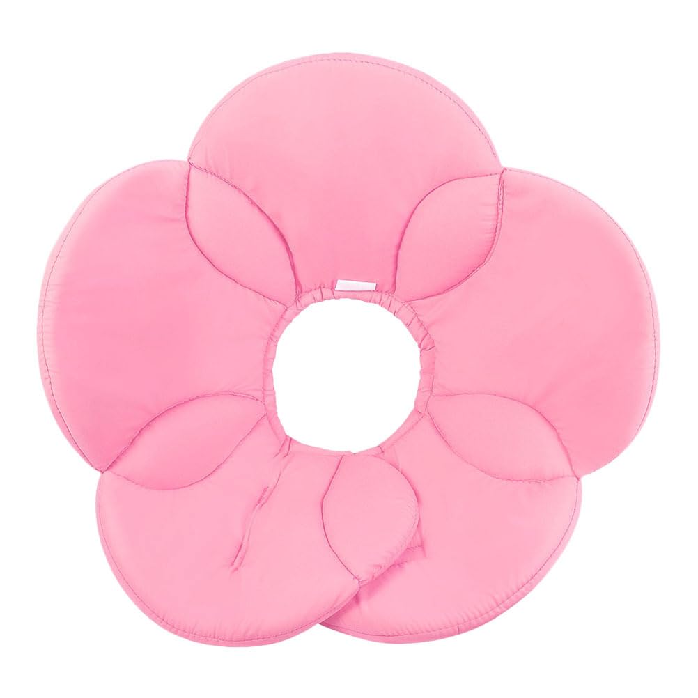 Collar de recuperación rosa ajustable POPETPOP para perros y gatos postcirugía 1