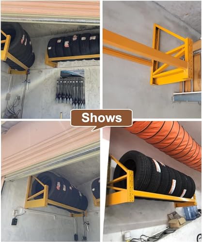 Rollendes Reifenregal, Reifenregal, Reifenregal für die Garage, Lagerregal aus Metall zur Wandmontage, Regal für mehrere Reifen mit Zubehör, Hochleistungs-Reifenregal, Ei