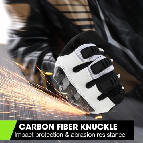 Image of WTACTFUL Lightweight Motorcycle Gloves for Men Women Touchscreen Summer | Carbon Knuckle Protection, Breathable & Anti-Slip for Motorbike Dirt Bike Cycling Motocross MTB ATV Cruising Casual