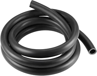sourcing map Lubricating Oil Hose, 16mm(5/8") ID x 21mm(53/64") OD 8.2Ft/2.5M Rubber Water Hose Pipe Tubing Black