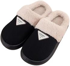 Unisex Warm Winter Slippers Home Indoor Flip Flops Men Women Fashion Fur Slip on for House and Bedroom Slides