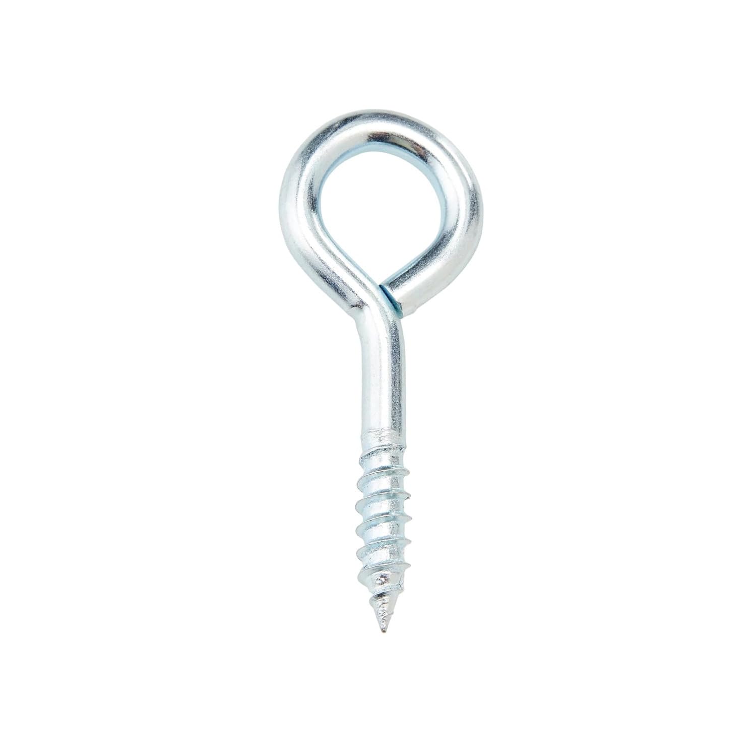 Merriway BH00329 (50 Pcs) Screw-In Vine Eye, 50mm (2"), BZP, Pack of 50