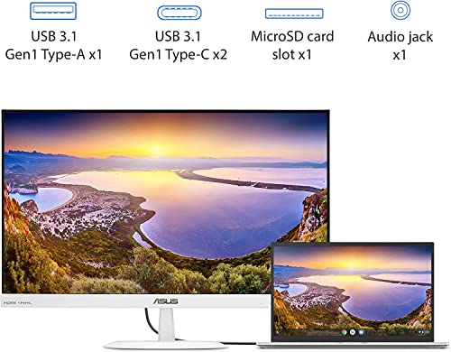 Asus 2023 Newest C425 Ultraslim Clamshell Chromebook: 14" Fhd 4-Way Nanoedge Display, Intel Core M3, 8Gb Ram, 64Gb Emmc Storage, Intel Uhd Graphics, Backlit-Kyb, Usb-C, Wifi6, Chrome Os, T.f #TOP6