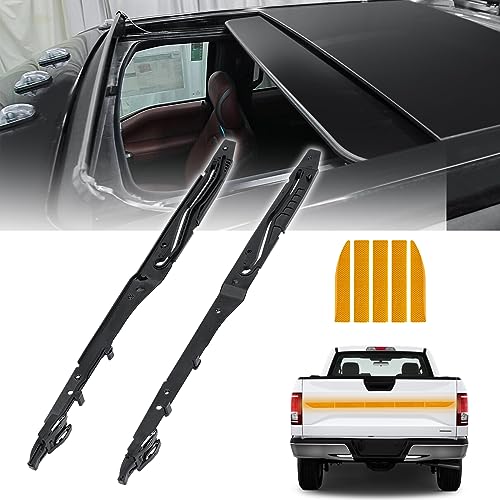 24S29 - Panoramic Roof Repair - 2017-2019 Ford Transit Connect 5 Sunroof Guide Track Rails Assembly Compatible with Ford F150/F250/F350/F450 (2015-2020) Panoramic Moonroof Arm Repair Kit OEM Replace# FL3Z-1651071-A FL3Z-1651071-B