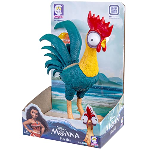 Brinquedo Boneco Galo Hei Hei da Princesa Moana 30cm em Plástico Vinil Cotiplas - 2597