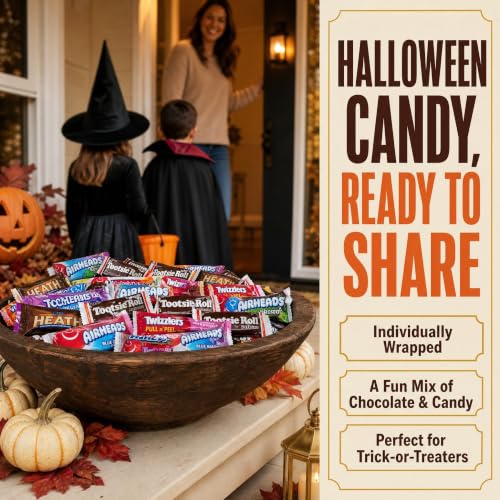CANDYMAN Halloween Candy & Chocolate Mix, 5 lb Individually Wrapped Bulk - image 2