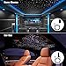 CHINLY 32W Twinkle 1600pcs 13.1ft 0.03in Fiber Optic Lights Starlight Headliner kit, Music Mode Bluetooth APP Control Remote, RGBW Star roof Lights for Star Headliner/Home Theater/Pool Ceiling