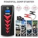 BUTURE Portable Car Jump Starter Kit, 2000A Peak 22000mAh (8L Gas, 8L Diesel Engine) Car Battery Charger - 12V Super Safe Booster Power Pack with EC5 Cigarette Lighter, Safety Hammer