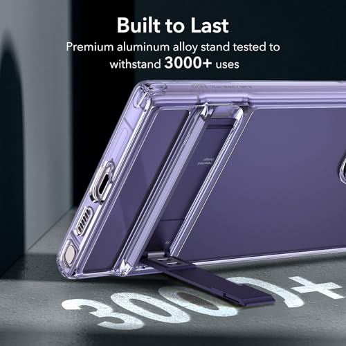 Esr Cover Per Samsung Galaxy S24 Ultra, Custodia Sottile Antiurto Con Supporto A 3 Modalità, Protezione Anti-Caduta Di Livello Militare, Cavalletto Brevettato, Serie Boost, Trasparente Viola - 3