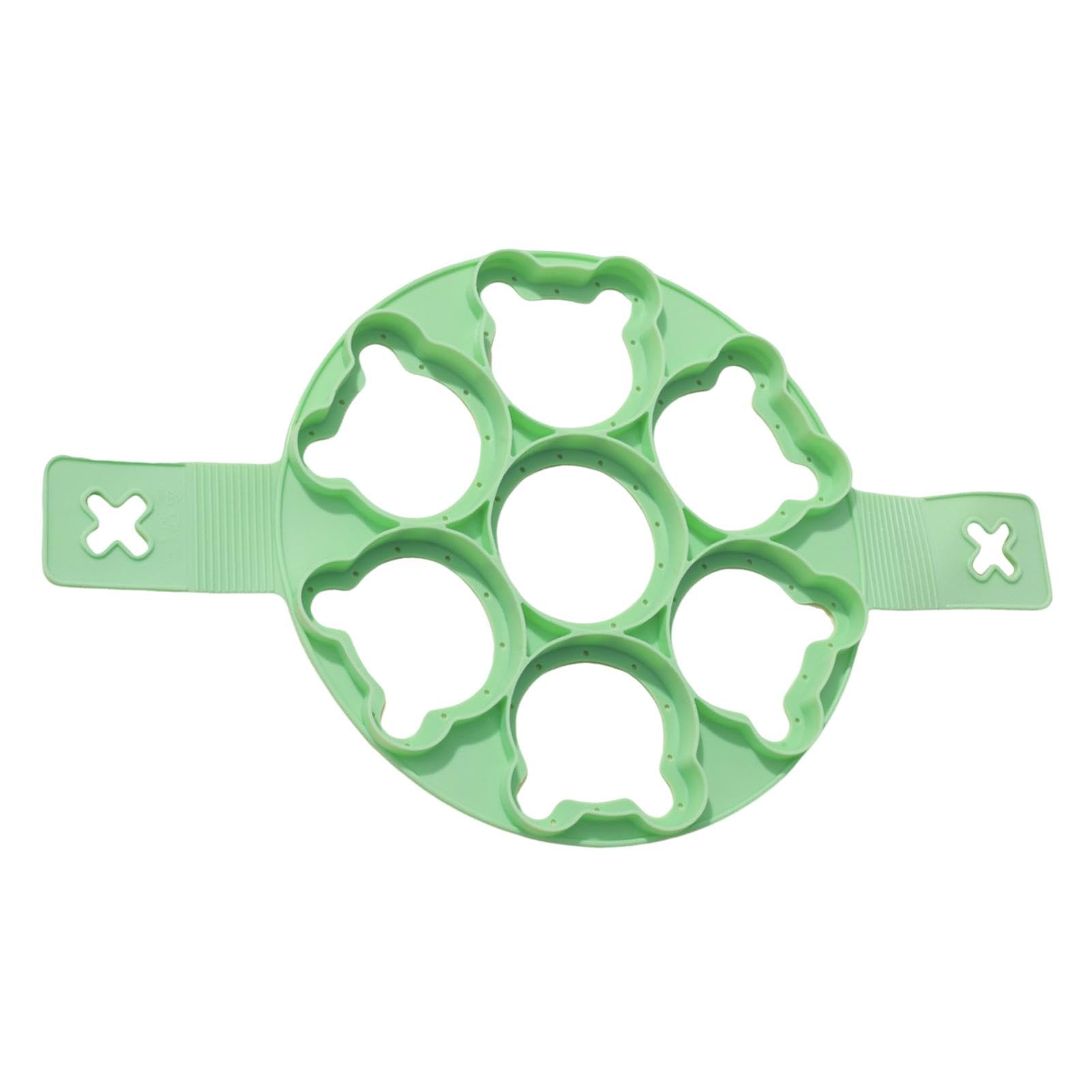 Silikon Pfannkuchenform Bär - Mit 2 Griffen, 7 Fächer, Hitzebeständig