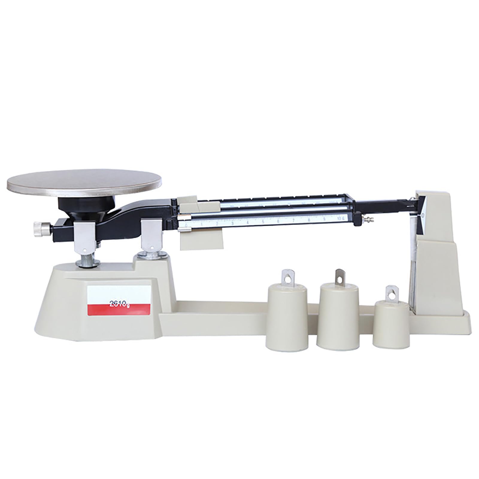 Báscula Mecánica De Precisión, Juego De Pesas Analíticas De Laboratorio De 0,1 G a 2610 G, con 3 Pesas Y Precisión De 0,1 G, para Laboratorio, Aula Y Cocina.