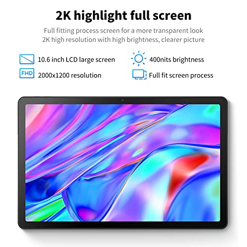 Tablet xiaoxin 2022 Tablet de 10,6 polegadas 800 W Câmera frontal traseira 7700 mAh Bateria 4 + 64 G
