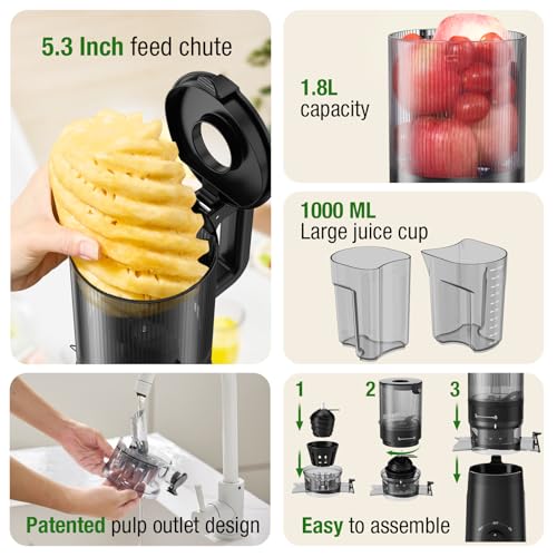 Tuumiist Cold Press Juicer Black thumbnail 7