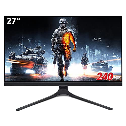 LVYUAN 27 inch 240hz IPS Gaming Monitor,Full HD Frameless 100% sRGB 1080P Fast IPS Monitor,1ms Response Time with FreeSync and Low Motion Blur,Eye Care Gaming Monitor VESA,DisplayPort,HDMI