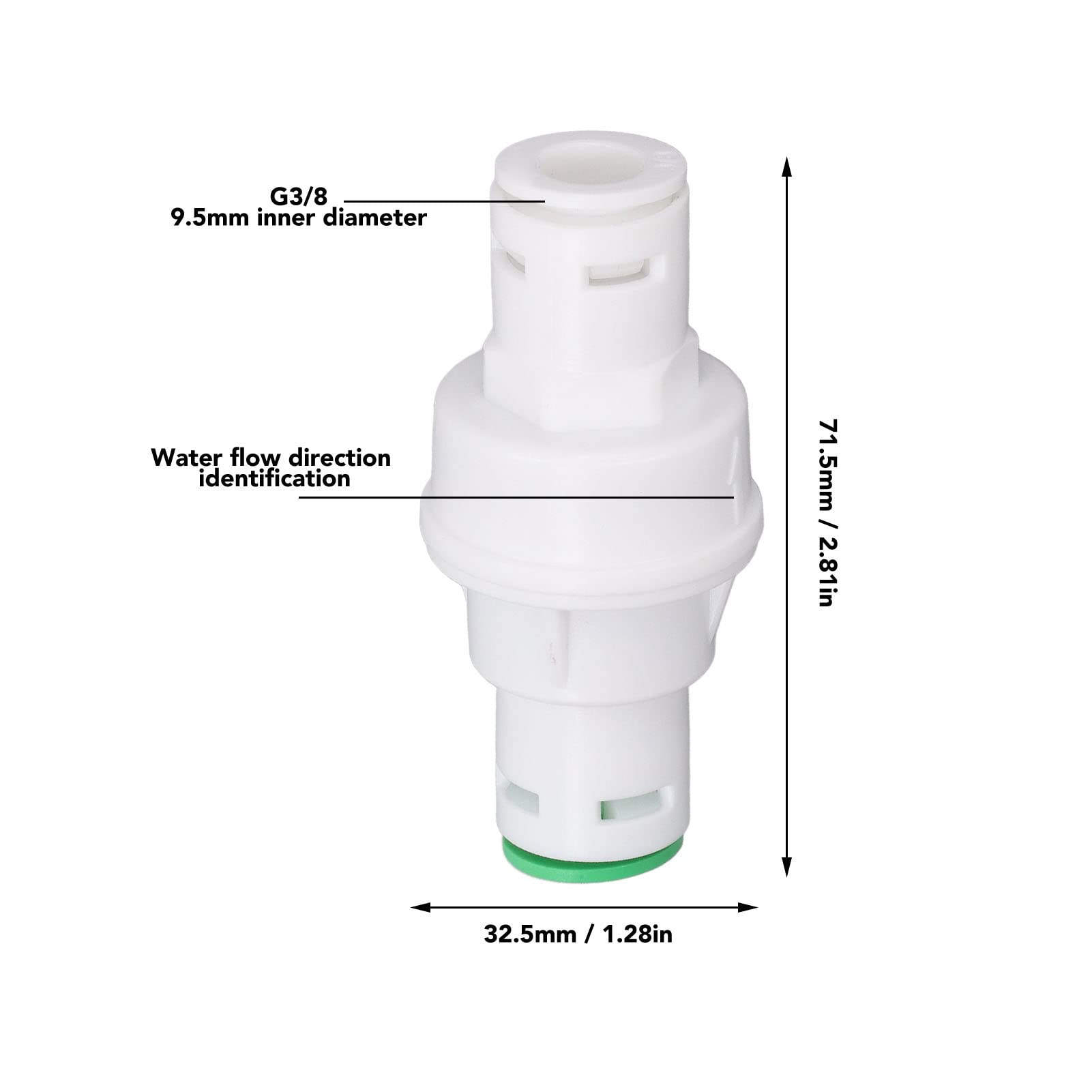 NDNCZDHC 10Pcs G3/8 Water Pressure Reducing Valve, 0.2 to 0.3Mpa Water Pressure Regulator for Home Water Purifier