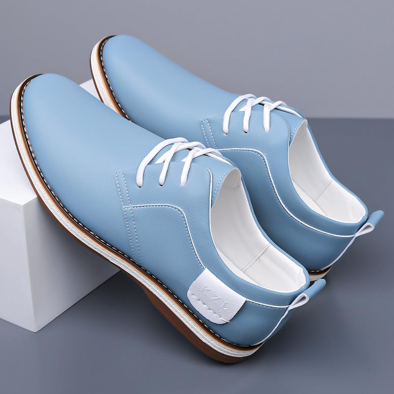 Men's Large-Sized Casual Business Leather Shoes for Commuting, Suitable for All Seasons, with Anti-Slip and wear-Resistant Soles.