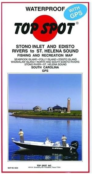 TopspotFishing Map from Stono River Folly Island to Frip Island
