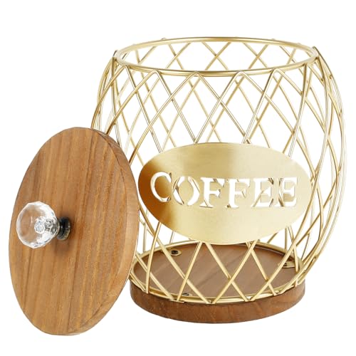 Coffee Pod Basket Holder Metal Coffee Pod Storage Basket with