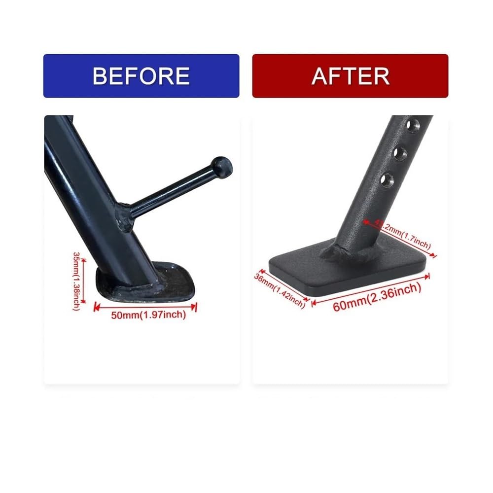 Motocicleta Caballete Soporte De Caballete Lateral Ajustable para Motocicletas para CB300R para CBF300N para CB300 R 2019-2024