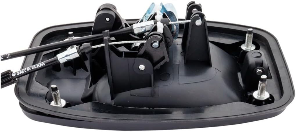 For Ram ProMaster 1500/2500/3500 2014-2021 Exterior Door Handle Driver OR Passenger Side | Single Piece | Rear | Side Sliding Door | Textured Black | With 2 Cables | Replacement For 5RK14JXWAB