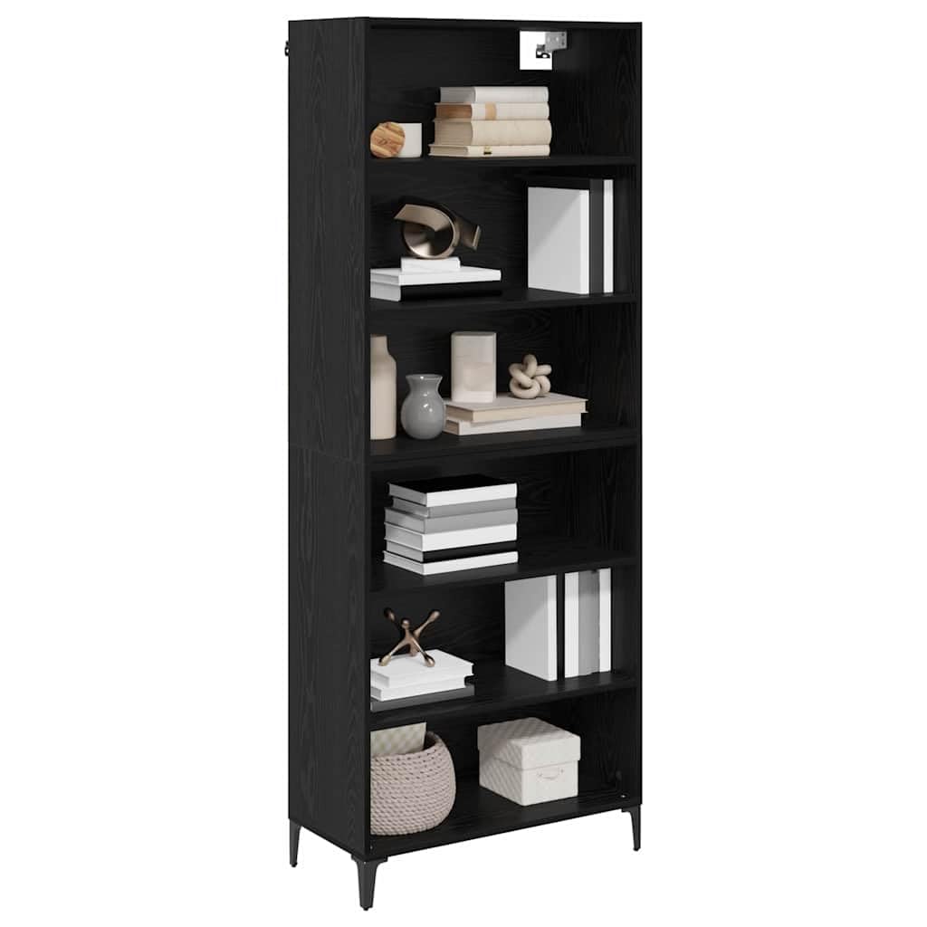 Buffet avec armoire murale aspect bois vieilli en bois dérivé du bois, commode d'appoint pratique avec espace de rangement, buffet et armoire murale à l'aspect bois vieilli en bois