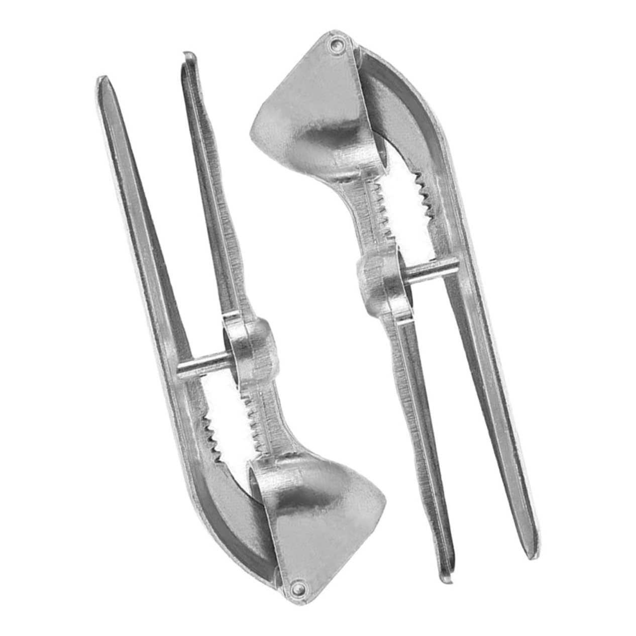 FUNOMOCYA 2pcs Aluminum Alloy Garlic Press Tool Ergonomic Garlic Crusher for Easy Mincing Comfortable Handheld Squeezer for Kitchens Restaurants and More