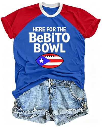 Puerto Rico Shirt for Women: Puerto Rico Flag Pride Shirts Boricua Puerto Rican T-Shirt Color Block Raglan Tops
