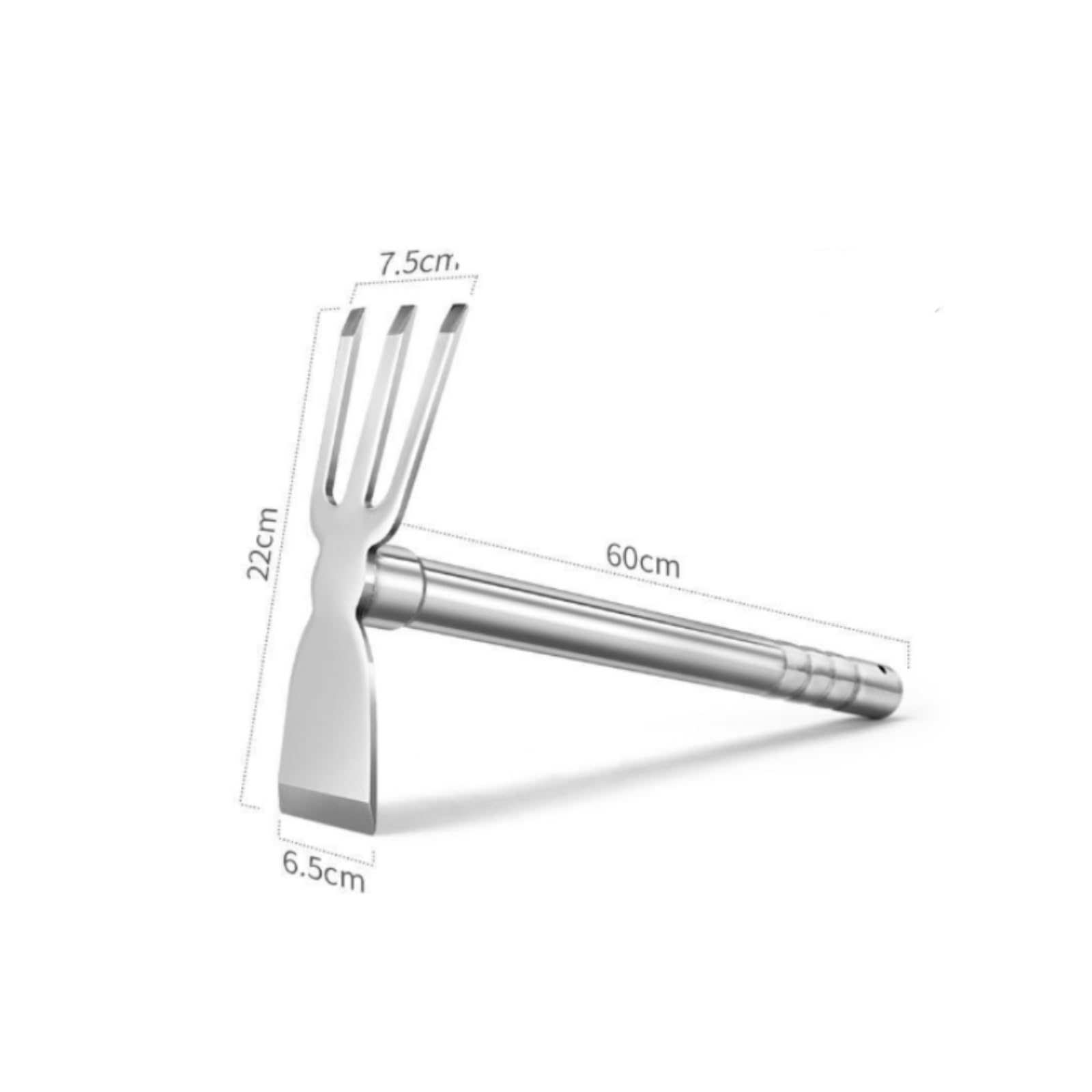 Attrezzo da Giardino in Acciaio Inox 304 Durevole Unsile da Giardino con Manico Leggero, Stile A
