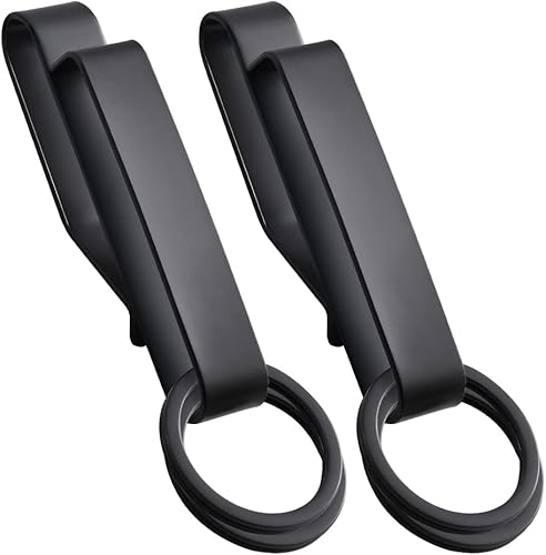 Abnaok Paquete de 2 llaveros tácticos invisibles especiales para cinturón de policía y agencias de bomberos, soporte para llaves de liberación