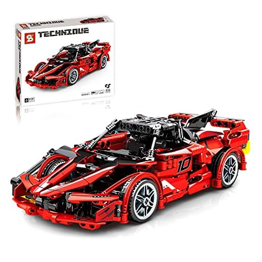 WWEI Teknik Racerbil byggstenar bil dra tillbaka sportbil byggsats 535 delar byggleksaker kompatibla med Lego Technic