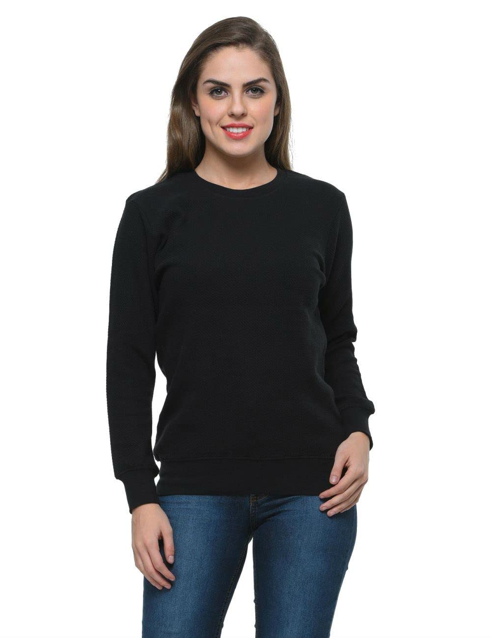 frenchtrendz Cotton Fleece Plain Sweatshirt-picture-12