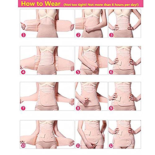 Image of Baby Bucket Corset Belt (Set of 3) | Slimming | Waist Trimming | Postpartum Abdomen Shaper Belt | Strap Breathable