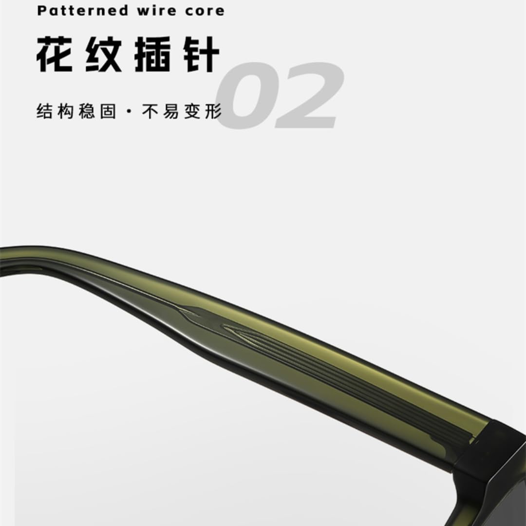 Eleganti occhiali da sole in acetato con protezione UV, sensazione premium, protezione solare polarizzata.