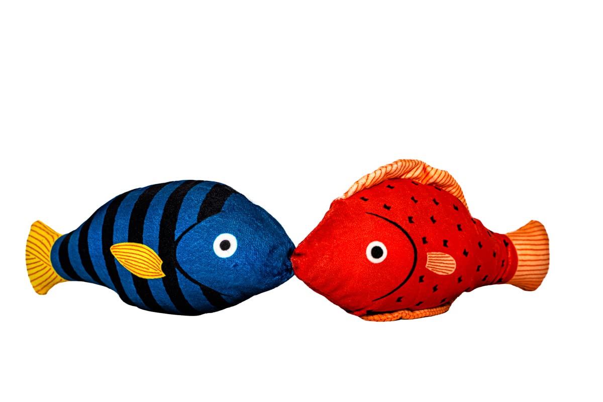 Captain CatnipAmerican Catnip Filled Fish Cat Toy, Interactive Cat Toys for Indoor Cats, Kitten Toy, Cat Chew Toys for Cats, Great for Cats & Kittens Catnip & Interactive Cat Toys, Pack of 2