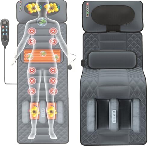 Tapete De Massagem De Corpo Inteiro Com CabeçAs De Massagem Shiat...