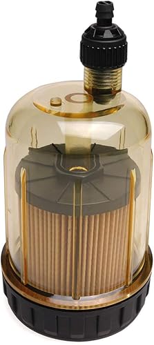 iFJF S3213 Filtro de separación de agua de combustible 35-60494-1 para motor fuera de borda Filtro de 10 micrones con puerto NPT de 38 pulgadas