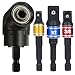 Produktbild GY-3 tlg 1/4"3/8"1/2" Cr-V Sechskant Stecknussadapter Stecknuss Adapter Steckschlüssel Schraubenschlüssel Nuss Set+1Stücke 105° Angle Halter Winkelschrauber Vorsatz Adapter 1/4Zoll sechskantiger Griff