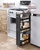 Zoom IMG-1 vasagle carrello stretto a 4 Zoom IMG-1 vasagle carrello stretto a 4