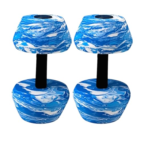 Water Dumbbells - Equipo de fitness portátil 2 piezas | Kit de mancuernas para adultos principiantes gimnasio al aire libre en piscina entrenamiento físico