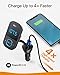 Anker Roav SmartCharge T1, Bluetooth FM Transmitter for Car, Audio Adapter and Receiver with Big LED Display, PowerIQ 2.0, Hands-Free Calling, and AUX Output, Compatible with Quick Charge 3.0 Devices